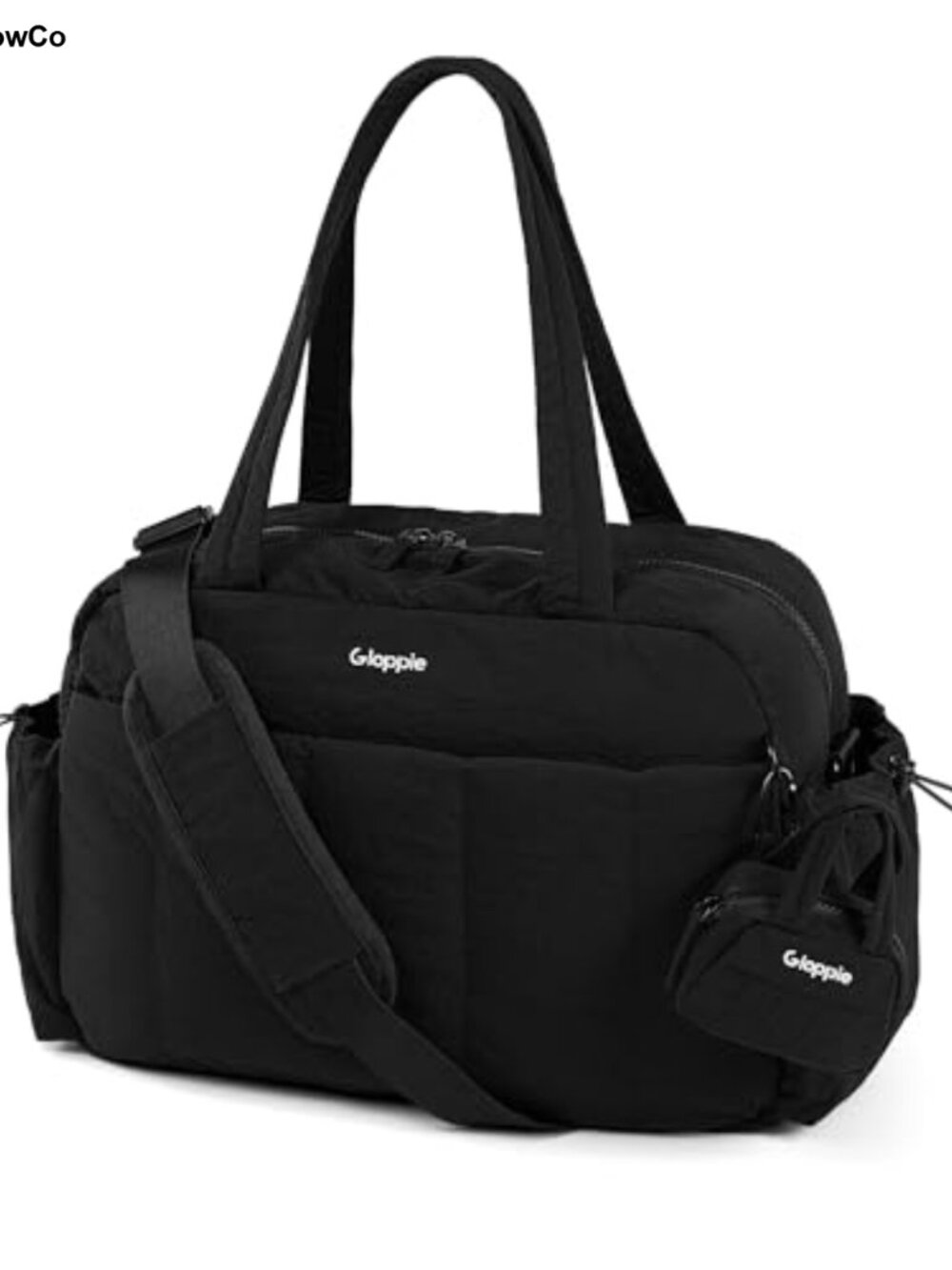 Puffy Travel Duffle Gym Bag Water Resistant Weekender Carry On with Mini Pouch